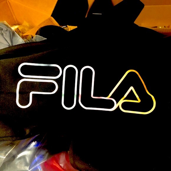 Fila High Rise Tights Black Workout Leggings Lounge Pants Black NEW - Picture 4 of 7